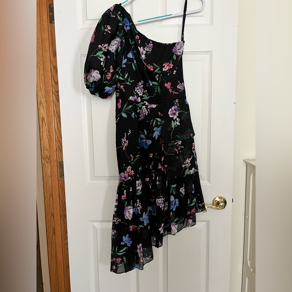 Shoshanna one shoulder cocktail dress
